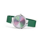 Anniversary Sunray Mesh-Uhr Mehrfarbig Grün