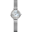 Montre-bracelet BERING en acier inoxydable avec cadran argenté et bracelet maille.