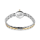 Bracelet BERING deux tons en acier inoxydable avec cadran rond, vue de dos.