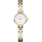 Montre deux tons acier et or avec cadran rond