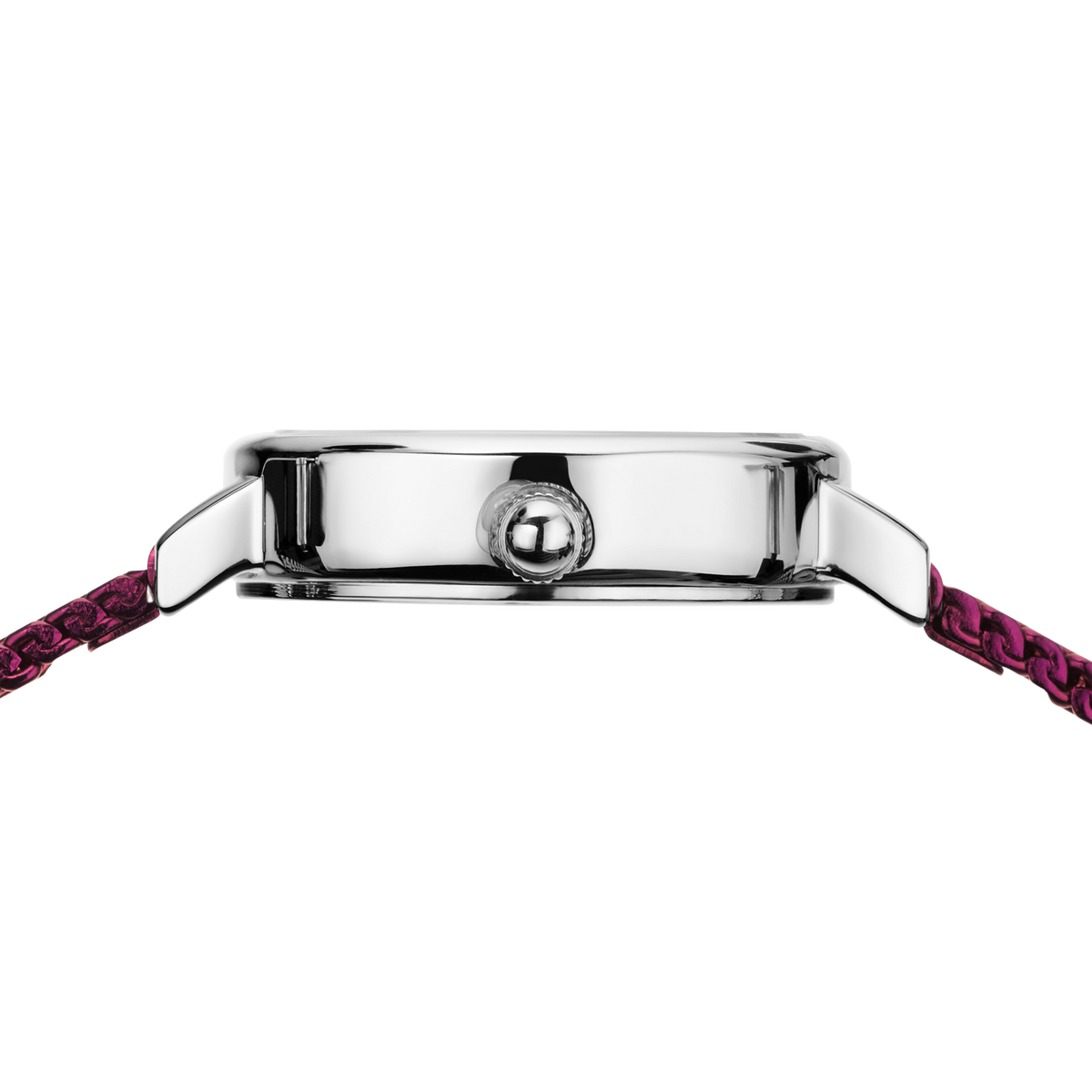 Petite Sunray Mesh Watch Purple Silver
