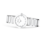 Sparkling Zirconia Ceramic Watch White