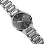 Ultra Slim Date Numerical Titanium Watch Grey