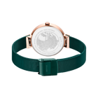 Orologio quadrante sunray mesh verde e oro rosa