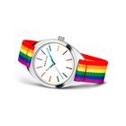 Freedom Mesh-Uhr 40 mm Weiß Silber