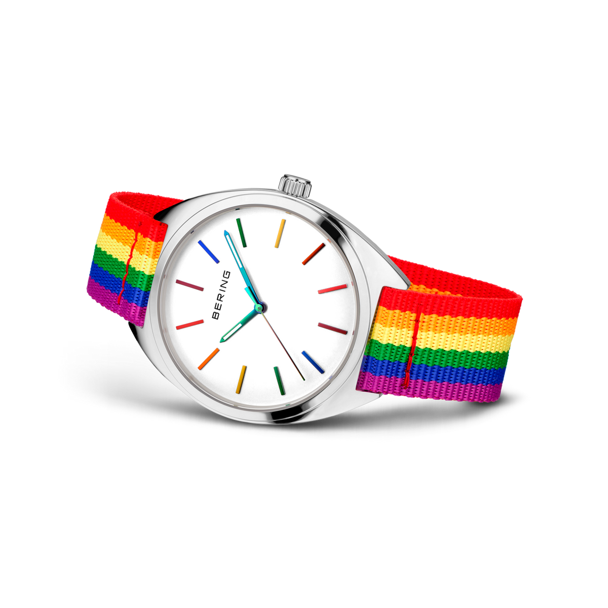 Freedom Mesh-Uhr 40 mm Weiß Silber