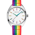Freedom Mesh-Uhr 40 mm Weiß Silber