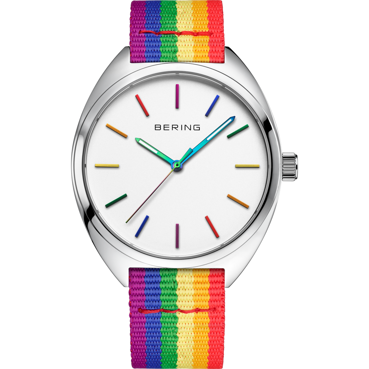 Freedom Mesh-Uhr 40 mm Weiß Silber