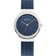 BERING wristwatch with silver case, dark blue dial, and mesh strap