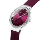 Oval Sunray Mesh Watch Purple