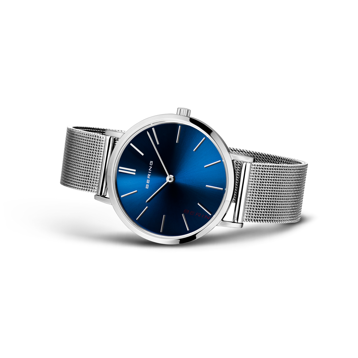 Sunray Mesh Watch Blue Silver