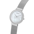 Mini Mother of Pearl Sparkling Watch White