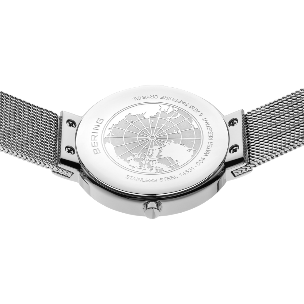 Mini Mother of Pearl Sparkling Watch White