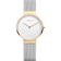 BERING Uhr in Roségold mit weißem Zifferblatt und Silber-Mesh-Armband
