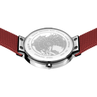 Mini Sunray Mesh Watch Red Silver