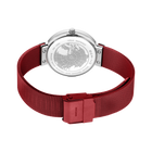 Mini Sunray Mesh Watch Red Silver