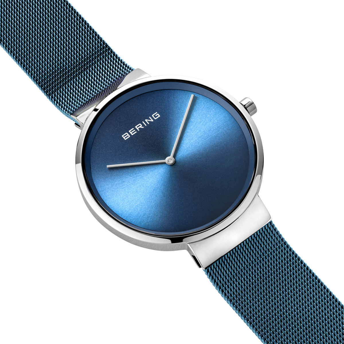Maxi Sunray Mesh Watch Blue Silver