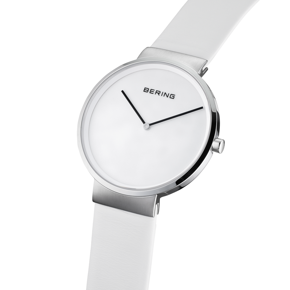 Reloj Maxi minimalista piel blanco