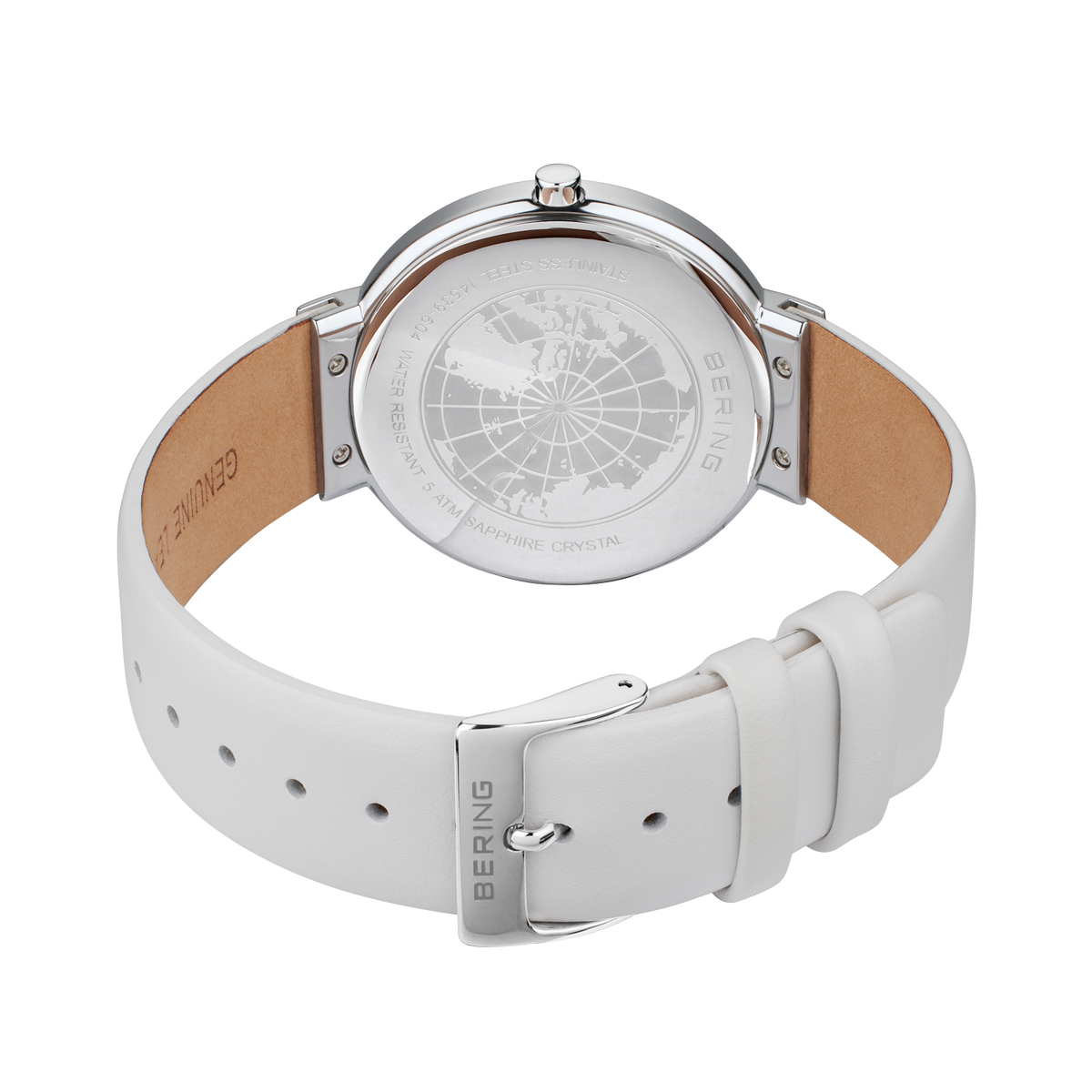 Reloj Maxi minimalista piel blanco