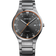 Reloj de pulsera BERING con pulsera de titanio, esfera gris oscuro, acentos naranjas en bisel y marcadores blancos