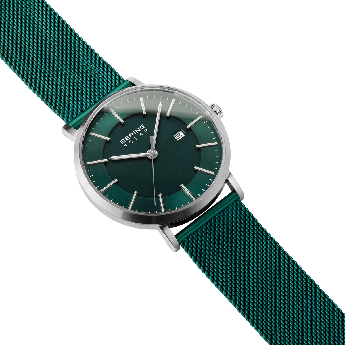Solar datum mesh Horloge groen