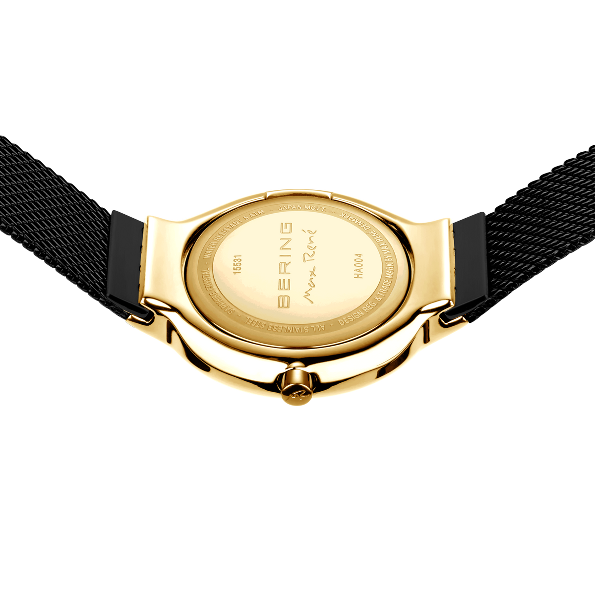 Max René Mini Mesh Ur Sort Guld