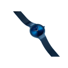 Blauw BERING horloge 15531-397 schuine weergave met mesh band en wijzerplaat