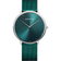 BERING wristwatch with teal dial, silver case, and matching mesh band