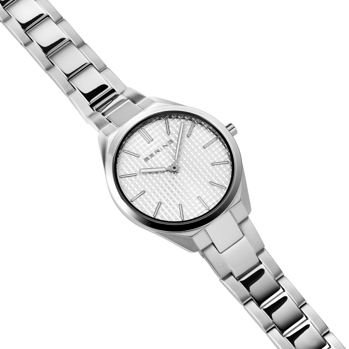 Ultra Slim Sunray Link Watch Silver