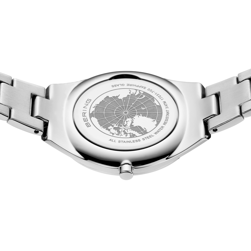 Ultra Slim Sunray Link Watch Silver