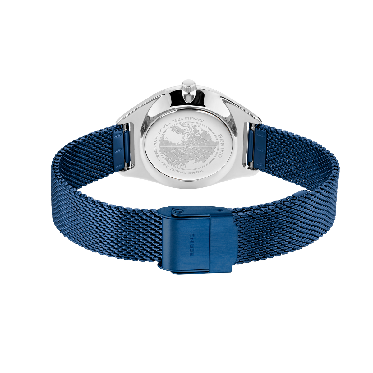 Orologio BERING 17331-307, fondello e braccialetto maglia blu