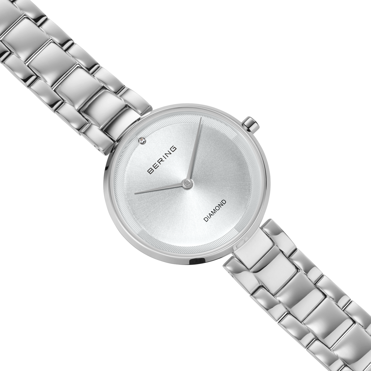 Diamond Link Watch Grey