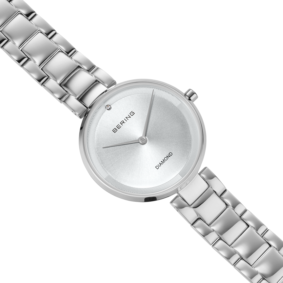 Diamond Link Watch Grey