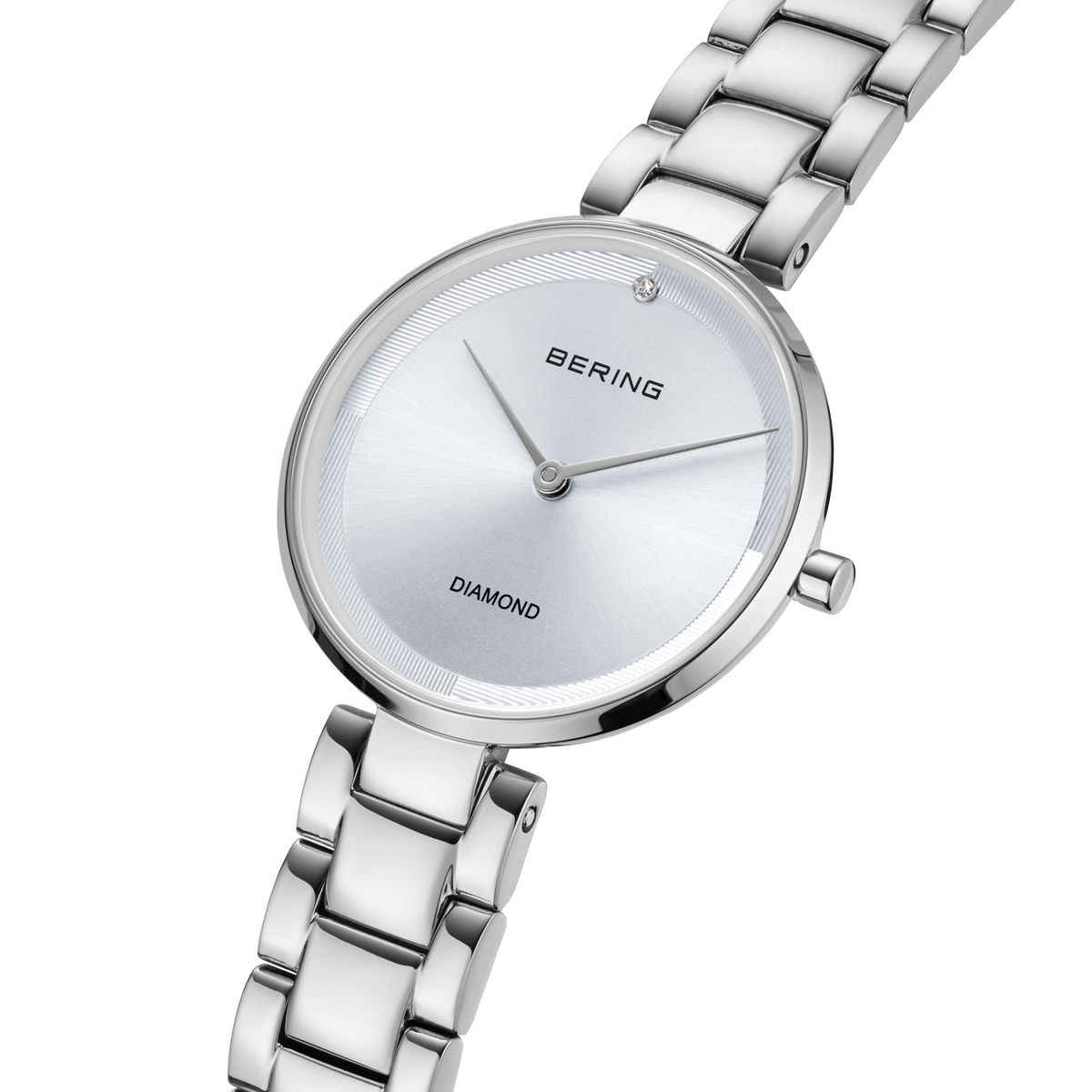 Diamond Link Watch Grey