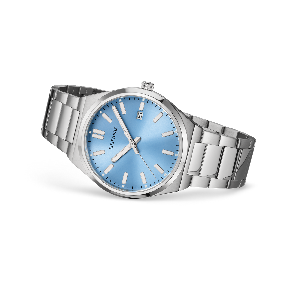 Datum sunray 39 mm schakel Horloge blauw
