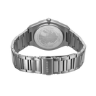 BERING watch with metal bracelet, photographed from the rear showing engraved case back and articulated links.