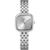 Montre BERING en acier inoxydable avec boîtier carré et cadran argent, bracelet chaîne