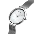 Mother of Pearl Mesh Watch White