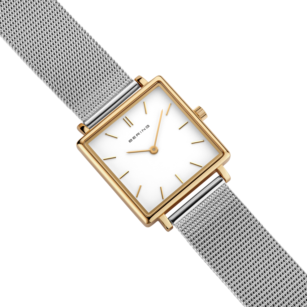 Square Mesh Watch Bicolor