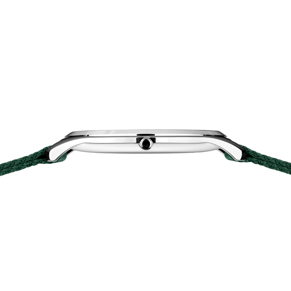 Ultra Slim Tekstil Ur Grøn
