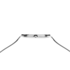 Uhrengehäuse von oben mit beidseitigem Metallarmband im Meshstil