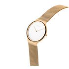 BERING Armbanduhr Modell 18440-334 mit Mesh-Band in Roségold und weißem Zifferblatt
