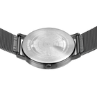 Watch back with mesh strap, detail view