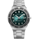 Orologio da polso BERING in acciaio inossidabile con quadrante blu scuro, indici bianchi, finestra data e lunetta girevole