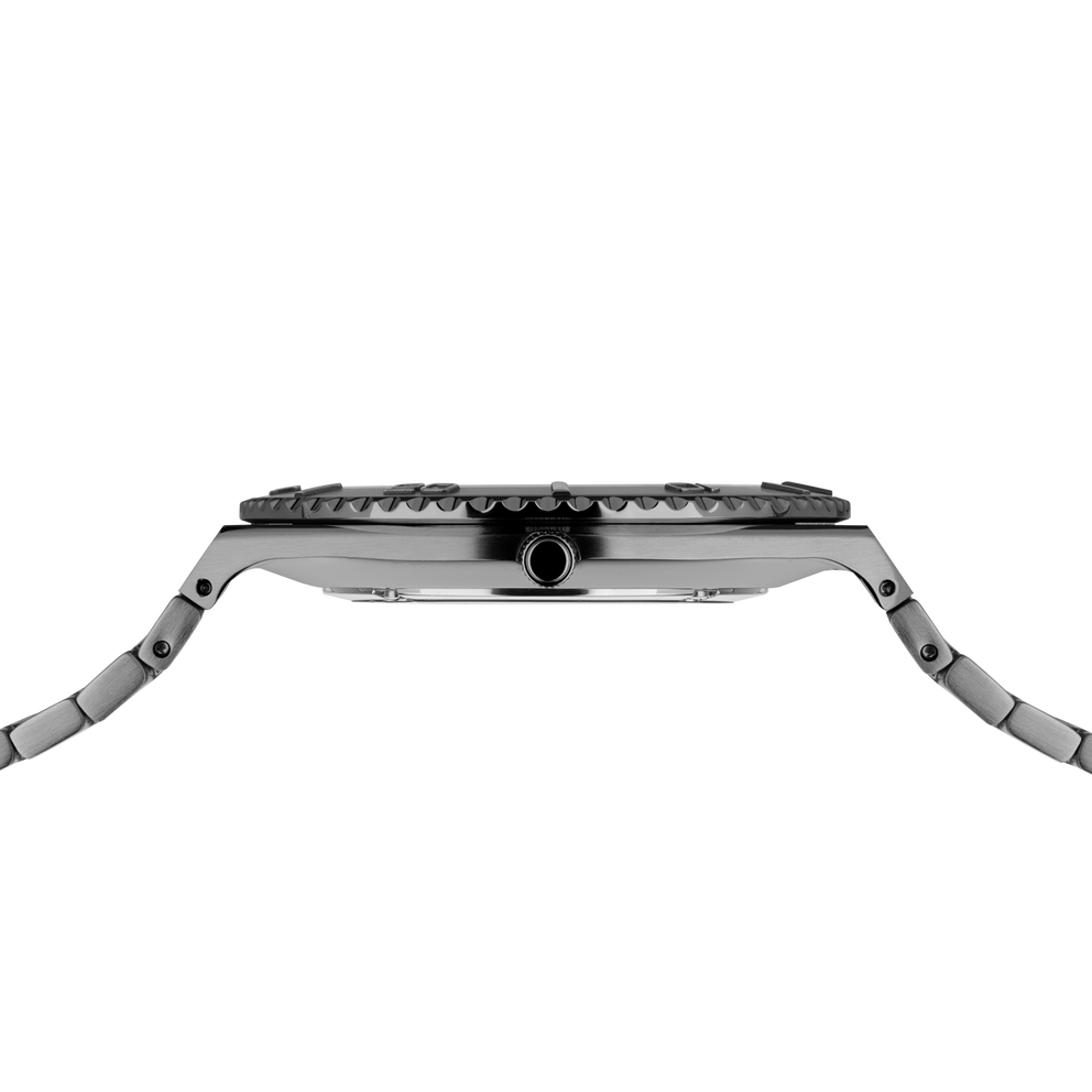 Date Sunray Link Watch Grey