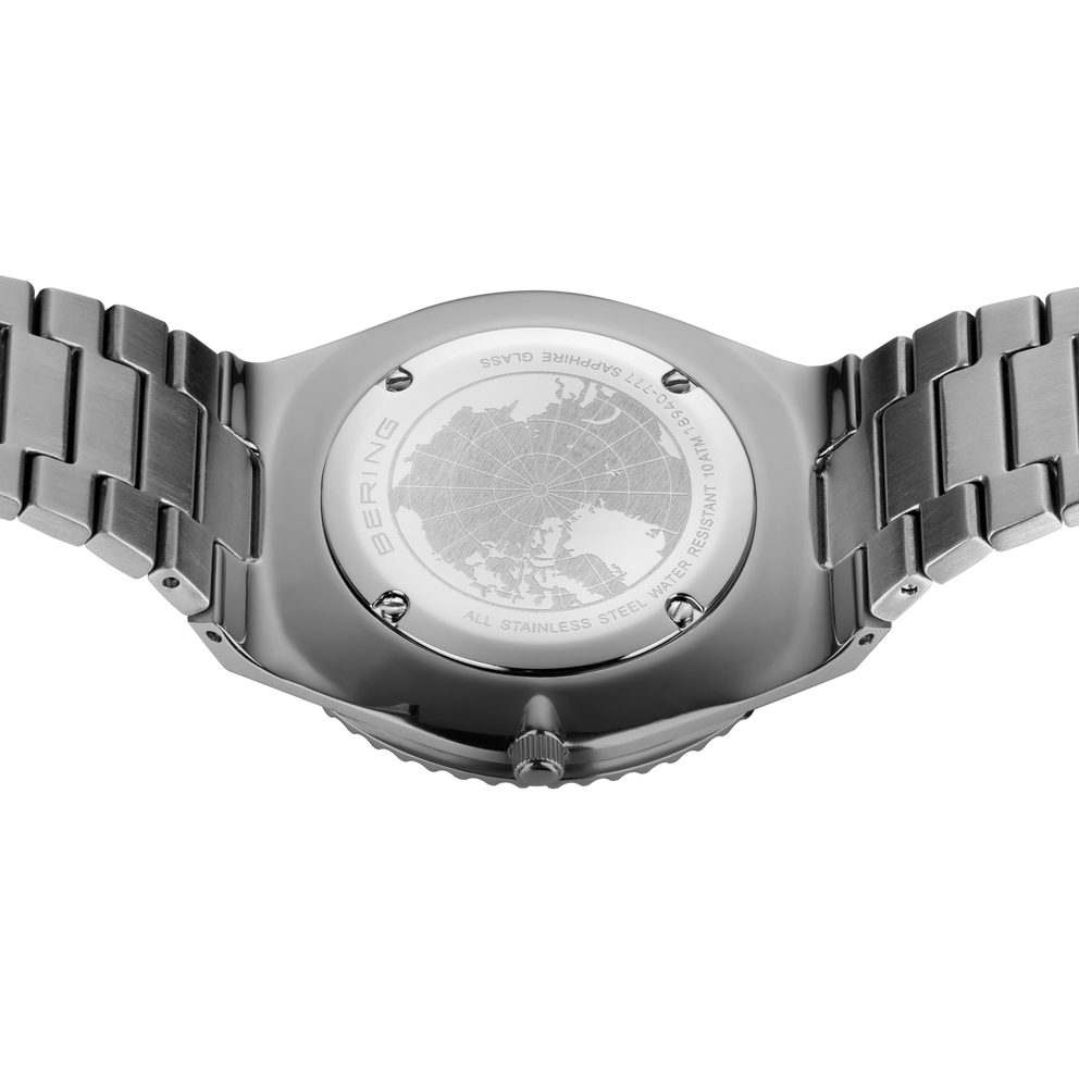 Date Sunray Link Watch Grey