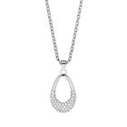 Arctic Pave Set Oval Silver