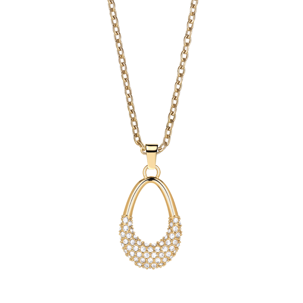 Arctic Pave Set Oval Gold