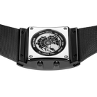 Square Radio-Controlled Watch with Date Blue