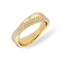 Pavé X-ring guld